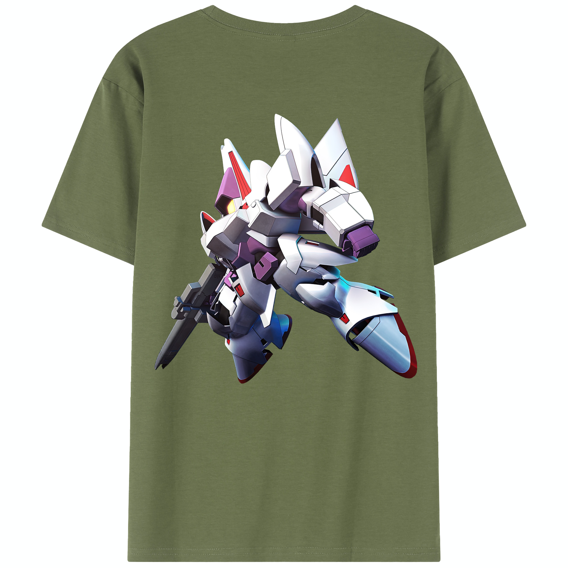 （画像用） 機動戦士ガンダム Mobile Suit Gundam 綿100％半袖Tシャツ（背面プリント）